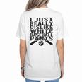 I Dislike Baseball Pants Softball Tball Baseball Mom Women's T-Shirt Back Print I Dislike Baseball Pants Softball Tball Baseball Mom Women's T-Shirt Back Print