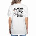 Moms Against White Baseball Pants Funny Baseball Mom Women's T-Shirt Back Print Moms Against White Baseball Pants Funny Baseball Mom Women's T-Shirt Back Print