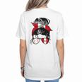 Peruvian Baseball Mom Peru Flag Baseball Girl Women's T-Shirt Back Print Peruvian Baseball Mom Peru Flag Baseball Girl Women's T-Shirt Back Print