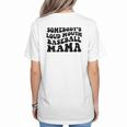 Somebody's Loud Mouth Baseball Mama Baseball Mom Women's T-Shirt Back Print Somebody's Loud Mouth Baseball Mama Baseball Mom Women's T-Shirt Back Print
