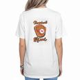 Women Baseball Mom Shirt Baseball Season Shirt Mothers Day Women's T-Shirt Back Print