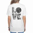 Women's Baseball Softball Baseball Mom LOVE Baseball Women's T-Shirt Back Print Women's Baseball Softball Baseball Mom LOVE Baseball Women's T-Shirt Back Print
