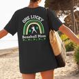 Baseball Mom St Patrick's Day Irish Shamrock Sports Women's T-Shirt Back Print Baseball Mom St Patrick's Day Irish Shamrock Sports Women's T-Shirt Back Print