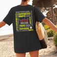 Baseball Mom Traits For Great Mothers Grey And Yellow Women's T-Shirt Back Print