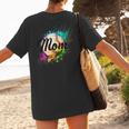 Baseball Mom USA American Baseball Graphic Women's T-Shirt Back Print Baseball Mom USA American Baseball Graphic Women's T-Shirt Back Print