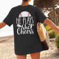 Cheer Baseball Mom Baseball And Cheer Mother Women's T-Shirt Back Print