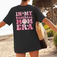 Coquette Bow In My Baseball Mom Era Baseball Mama Mother Day Women's T-Shirt Back Print Coquette Bow In My Baseball Mom Era Baseball Mama Mother Day Women's T-Shirt Back Print