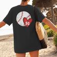 Womens Custom Baseball Mom Number 50 Heart For Mom Mommy Women's T-Shirt Back Print Womens Custom Baseball Mom Number 50 Heart For Mom Mommy Women's T-Shirt Back Print