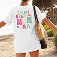 In My Baseball Mom Era Baseball Mama Premium Women's T-Shirt Back Print
