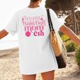 In My Baseball Mom Era Retro Mom Life Mother's Day 2024 Premium Women's T-Shirt Back Print