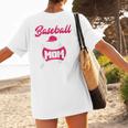 Baseball Mom Raglan Baseball Tee Women's T-Shirt Back Print Baseball Mom Raglan Baseball Tee Women's T-Shirt Back Print