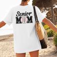 Baseball Mom Senior 2025 Mama Baseball Players High School Women's T-Shirt Back Print