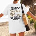 I Didn't Plan On Becoming a Baseball Mom Baseball Women's T-Shirt Back Print I Didn't Plan On Becoming a Baseball Mom Baseball Women's T-Shirt Back Print