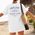 Spring 2025 Swing Batter Baseball Mom Sideline Social Club Women's T-Shirt Back Print Spring 2025 Swing Batter Baseball Mom Sideline Social Club Women's T-Shirt Back Print