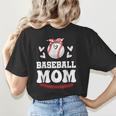 Baseball Mom Shirt Mama Women Baseball Shirt For Women's T-Shirt Back Print Baseball Mom Shirt Mama Women Baseball Shirt For Women's T-Shirt Back Print