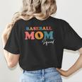 Baseball Mom Squad Boho Cute Back To School Ball Mom Women's T-Shirt Back Print Baseball Mom Squad Boho Cute Back To School Ball Mom Women's T-Shirt Back Print