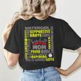Baseball Mom Traits For Great Mothers Grey And Yellow Women's T-Shirt Back Print