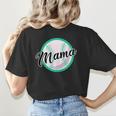 Cute Mama Script Font On Baseball Mom Women's T-Shirt Back Print Cute Mama Script Font On Baseball Mom Women's T-Shirt Back Print