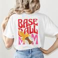 Baseball Mom Game Day Trendy Pink Leopard Mama Premium Women's T-Shirt Back Print Baseball Mom Game Day Trendy Pink Leopard Mama Premium Women's T-Shirt Back Print