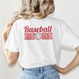 Baseball Mom Mother Mothers Of Baseball Athletes Women's T-Shirt Back Print