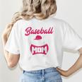 Baseball Mom Raglan Baseball Tee Women's T-Shirt Back Print Baseball Mom Raglan Baseball Tee Women's T-Shirt Back Print