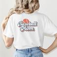 Baseball Mom And Sweet For Moms Vintage Font Women's T-Shirt Back Print Baseball Mom And Sweet For Moms Vintage Font Women's T-Shirt Back Print