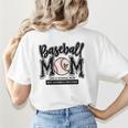 Baseball Mom Varsity Baseball Mama Cute Mother's Day Women's T-Shirt Back Print