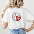 Bleached Custom Baseball Mom Number 7 Heart For Mom Women's T-Shirt Back Print