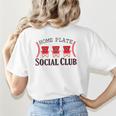 Home Plate Social Club Softball Season Baseball Mom Women's T-Shirt Back Print Home Plate Social Club Softball Season Baseball Mom Women's T-Shirt Back Print
