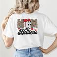 Mom Of Ballers Soccer Baseball Mom Soccer Baseball Mother Women's T-Shirt Back Print Mom Of Ballers Soccer Baseball Mom Soccer Baseball Mother Women's T-Shirt Back Print