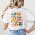 Retro Groovy In My Baseball Mom Era Happy Women Premium Women's T-Shirt Back Print Retro Groovy In My Baseball Mom Era Happy Women Premium Women's T-Shirt Back Print