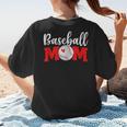 Baseball Mom Cute Letter Print Women Cute Mother's Day Women's T-Shirt Back Print