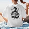 Baseball Mom May Get Loud Messy Bun Mother's Day Women's T-Shirt Back Print Baseball Mom May Get Loud Messy Bun Mother's Day Women's T-Shirt Back Print