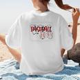 Baseball Mom Mommy Baseball Player Premium Women's T-Shirt Back Print Baseball Mom Mommy Baseball Player Premium Women's T-Shirt Back Print