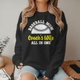 Baseball Mom Coach's Wife All In One Sports Player Coach Women Crewneck Sweatshirt