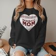 Baseball Mom Heart Love Mother's Day Game Day Support Women Crewneck Sweatshirt Baseball Mom Heart Love Mother's Day Game Day Support Women Crewneck Sweatshirt