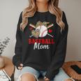 Baseball Mom Leopard Heart Mother's Day Girls Women Crewneck Sweatshirt Baseball Mom Leopard Heart Mother's Day Girls Women Crewneck Sweatshirt