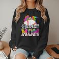 Tie Dye Baseball Mom Baseball Mama Sport Mother's Day Women Crewneck Sweatshirt
