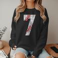Vintage Baseball Mom 7 Jersey Baseball Favorite Player Women Crewneck Sweatshirt