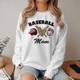 Baseball Mom Leopard Heart Game Day Love Mommy Women Crewneck Sweatshirt Baseball Mom Leopard Heart Game Day Love Mommy Women Crewneck Sweatshirt