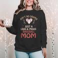 Ain’t No Drama Just a Loud & Proud Baseball Mom Women Crewneck Sweatshirt