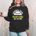 Baseball Mom Coach's Wife All In One Sports Player Coach Women Crewneck Sweatshirt