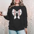 Baseball Mom Coquette Bow Mother's Day Baseball Mom Tees Women Crewneck Sweatshirt Baseball Mom Coquette Bow Mother's Day Baseball Mom Tees Women Crewneck Sweatshirt