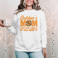 Baseball Mom Catcher's Mom Leopard Softball Mom Women Crewneck Sweatshirt Baseball Mom Catcher's Mom Leopard Softball Mom Women Crewneck Sweatshirt