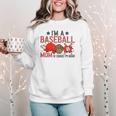 Baseball Mom I'm A Baseball Mom Of Course I'm Broke Women Crewneck Sweatshirt