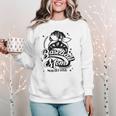 Baseball Mom May Get Loud Messy Bun Mother's Day Women Crewneck Sweatshirt Baseball Mom May Get Loud Messy Bun Mother's Day Women Crewneck Sweatshirt
