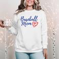 Cute Baseball Mom Heart Matching Mama Mother's Day Women's Women Crewneck Sweatshirt Cute Baseball Mom Heart Matching Mama Mother's Day Women's Women Crewneck Sweatshirt