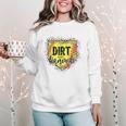 Dirt And Diamonds Baseball Leopard Baseball Mom Women Crewneck Sweatshirt Dirt And Diamonds Baseball Leopard Baseball Mom Women Crewneck Sweatshirt