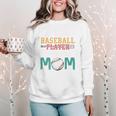 My Favorite Baseball Player Calls Me Mom Baseball Mom Premium Women Crewneck Sweatshirt