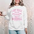I Just Really Dislike Baseball Pants Baseball Mom Mama Women Crewneck Sweatshirt I Just Really Dislike Baseball Pants Baseball Mom Mama Women Crewneck Sweatshirt